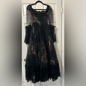 sleeveless maxi black dress Passion Mesh Sleeveless Maxi Dress Black XS
